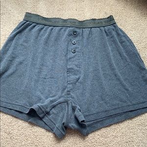 grey victoria’s secret boxer shorts